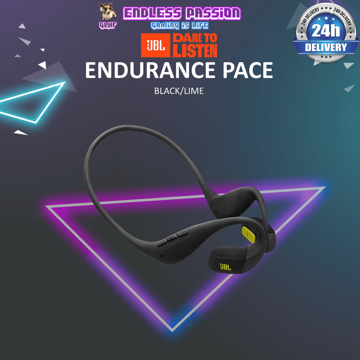 JBL Endurance Pace Open-Ear BT Neckband Earphone