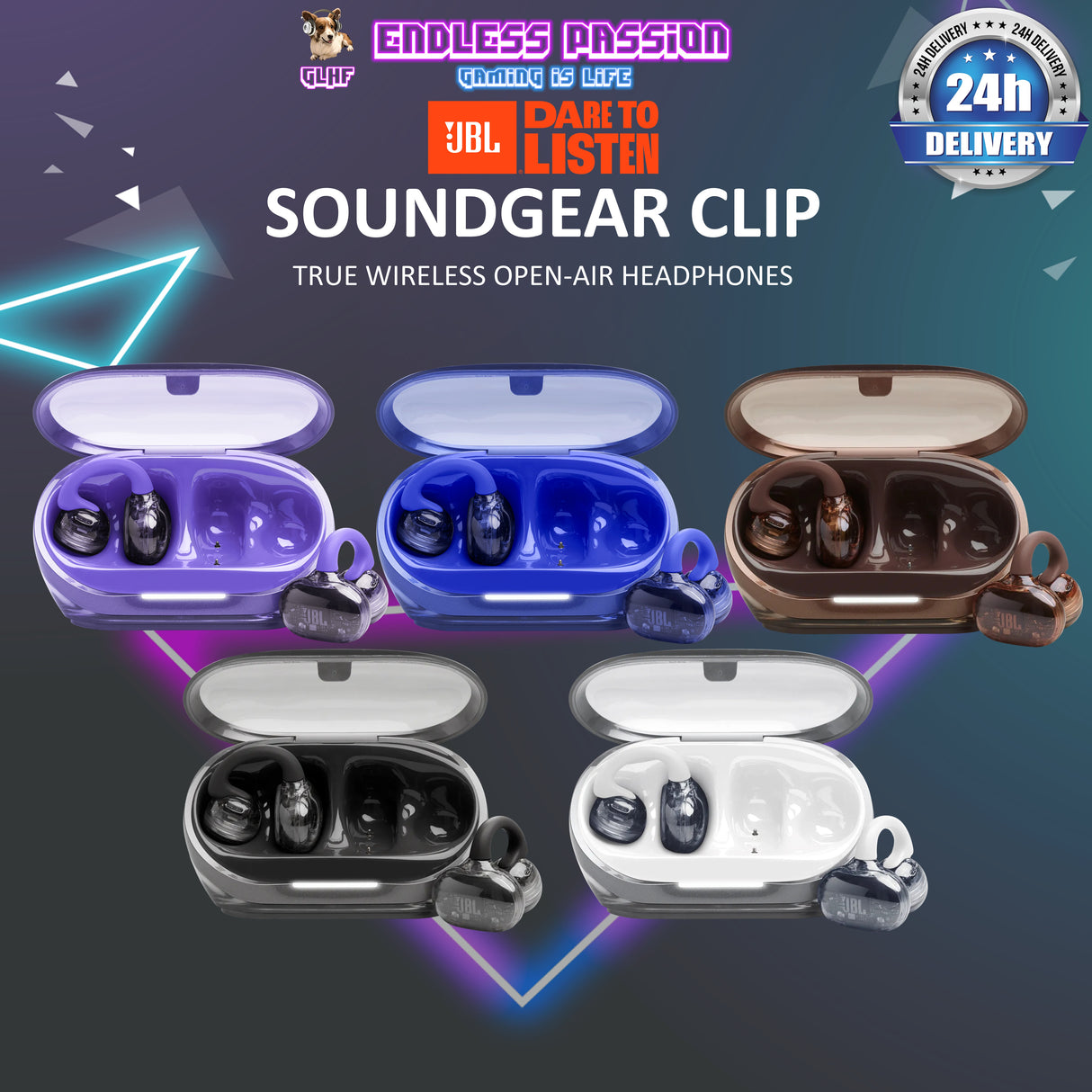 JBL Soundgear Clip Open-Ear TWS
