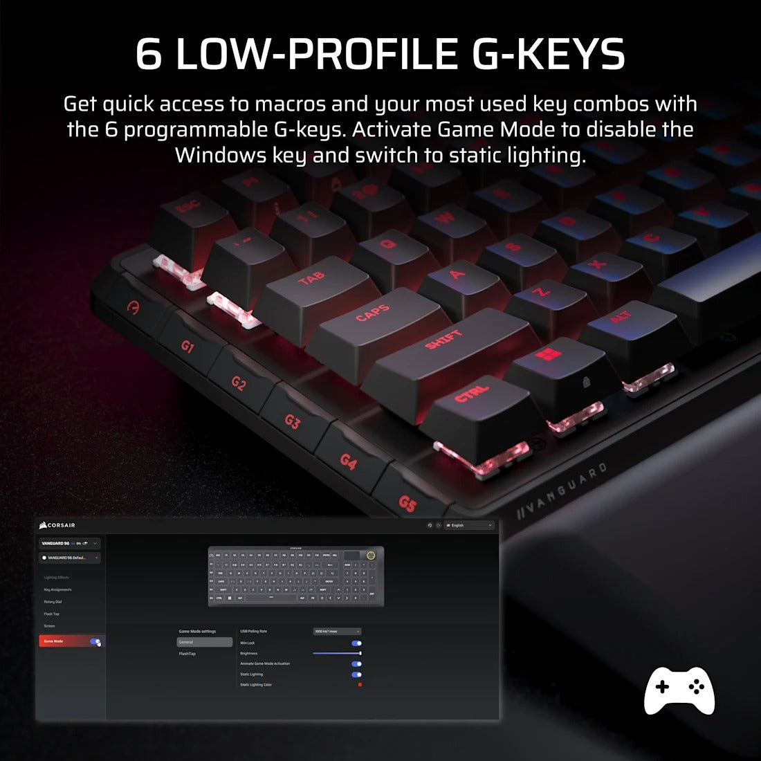 Corsair Vanguard 96 Mechanical Wired Gaming Keyboard