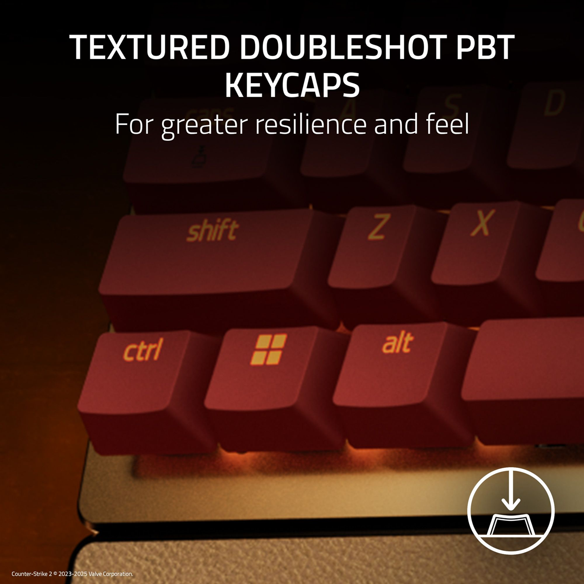 Razer Huntsman V3 Pro Tenkeyless - Tenkeyless Analog Optical Esports Keyboard US Layout - Counter-Strike 2 Edition - FRML Packaging