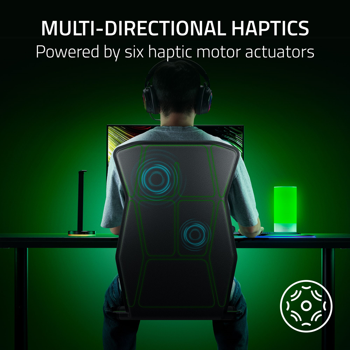 Razer Frejya HD Wireless Haptic Gaming Chair Cushion