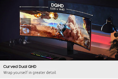 Samsung 49" Odyssey G9 G91F DQHD 144Hz Curved Gaming Monitor