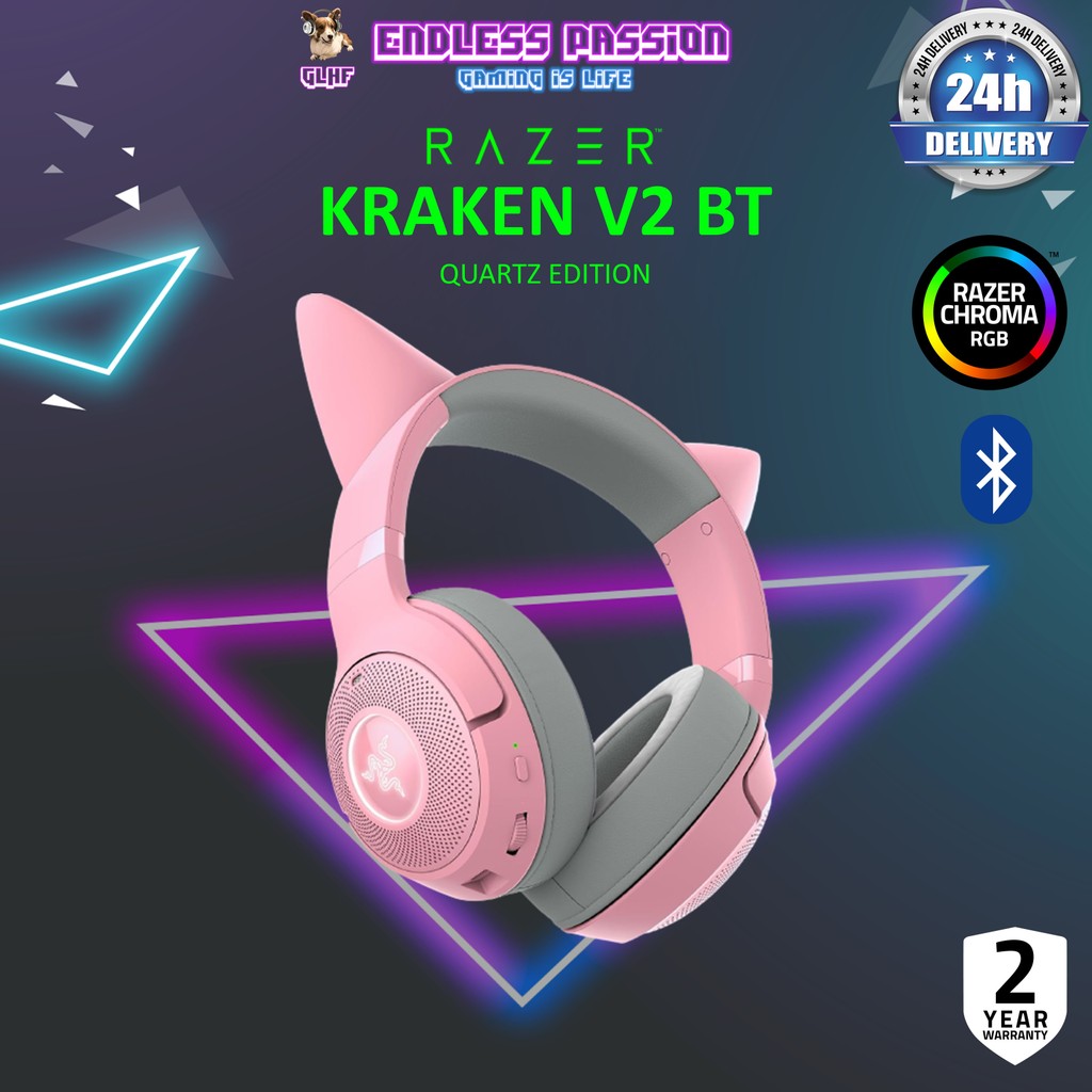 Razer Kraken Kitty V2 BT - Wireless Bluetooth RGB Headset with