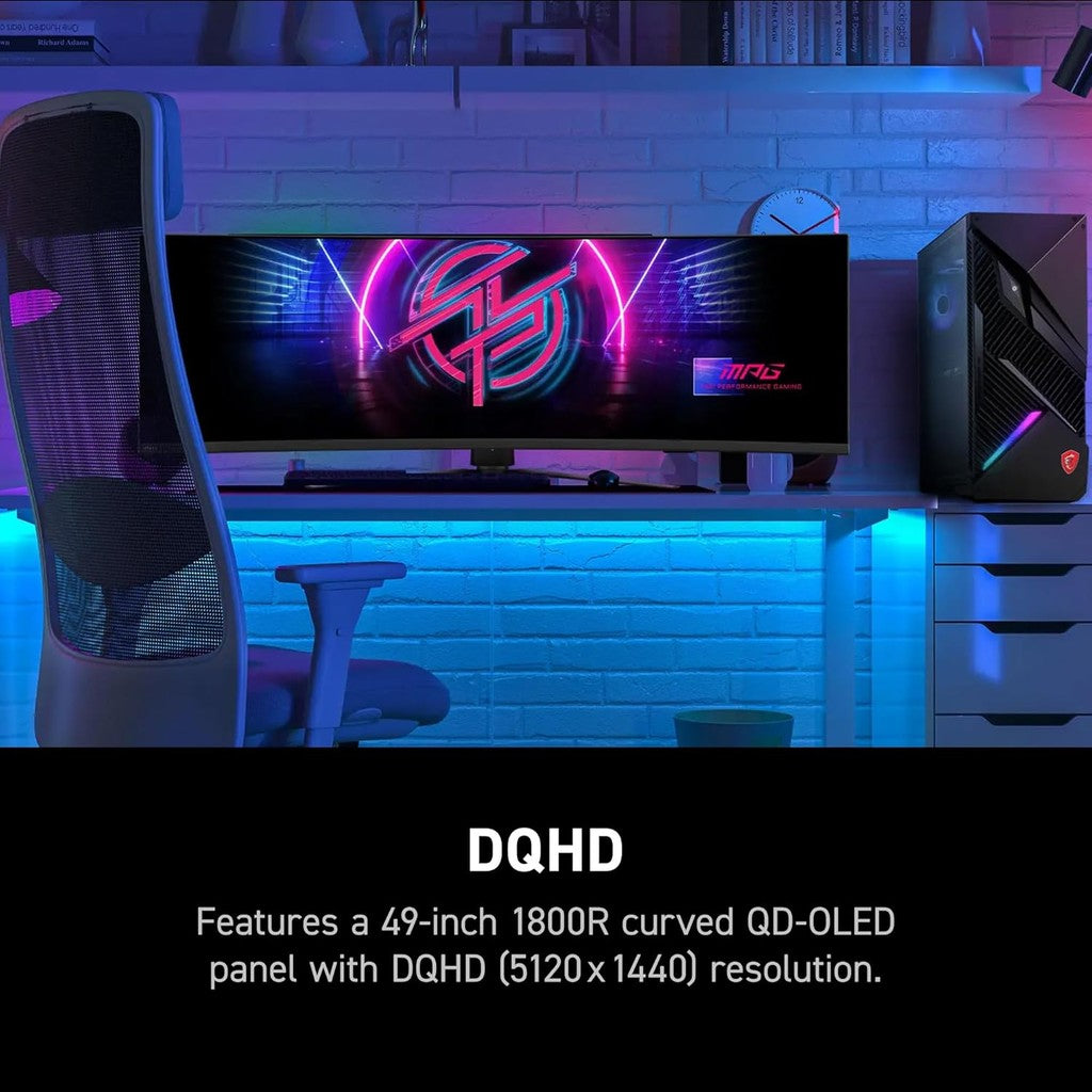 MSI MPG 491CQPX QD-OLED Gaming Monitor - 5K DQHD 1800R QD-OLED 240Hz 0.03ms(GTG)