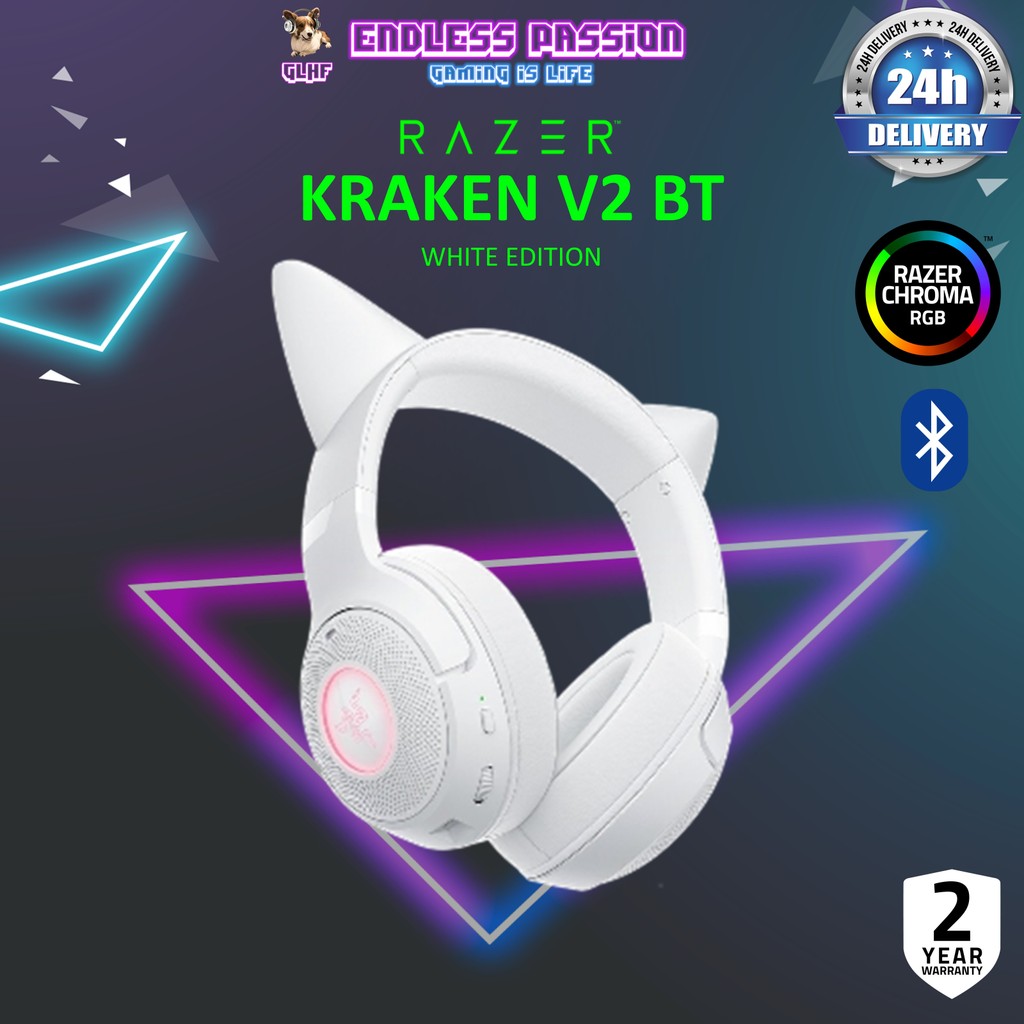 Razer Kraken Kitty V2 BT - Wireless Bluetooth RGB Headset with