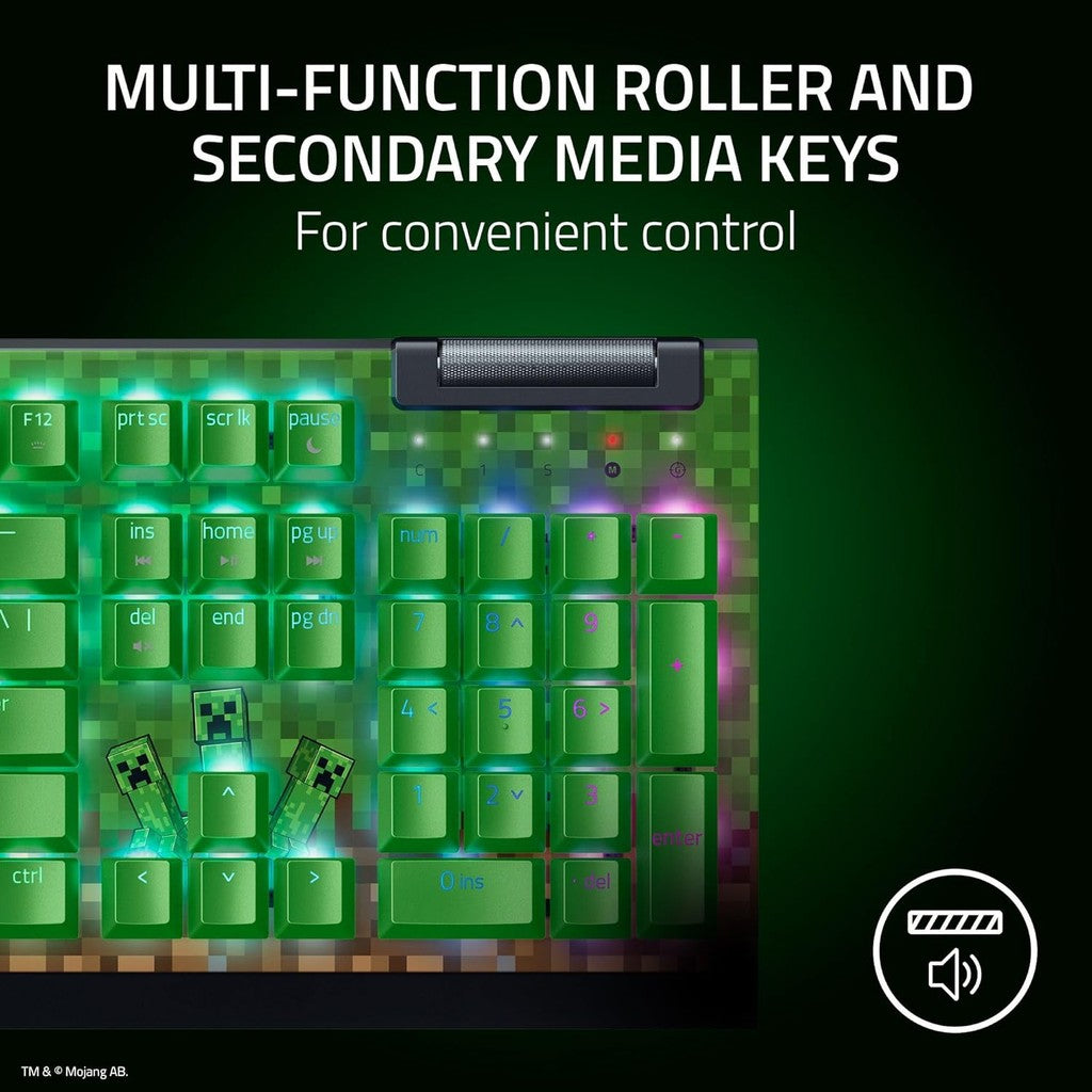Razer BlackWidow V4 X Minecraft Edition - Mechanical Gaming Keyboard