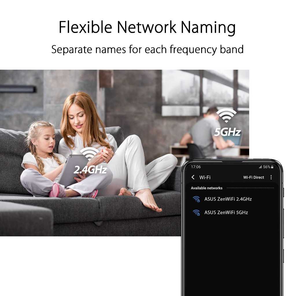 ASUS ZenWiFi XD4S Whole-Home Mesh WiFi 6 (802.11ax) System