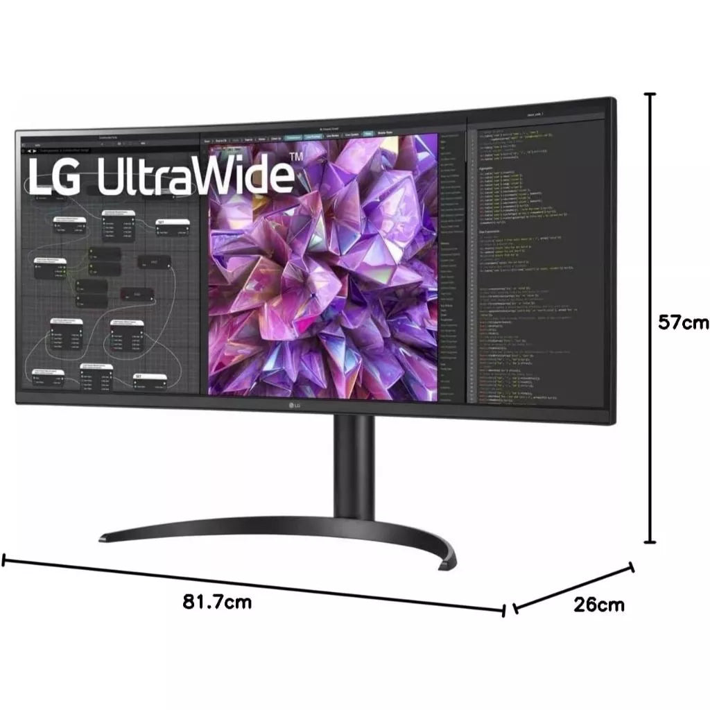 LG 34WQ75C-B — 34" UWQHD Curved IPS Display Productivity Monitor