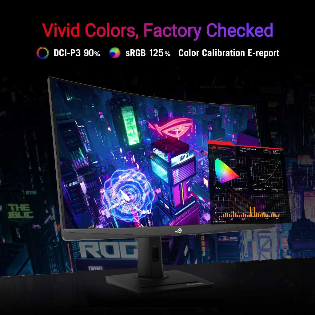 ASUS ROG Strix XG32WCS USB Type-C Gaming Monitor