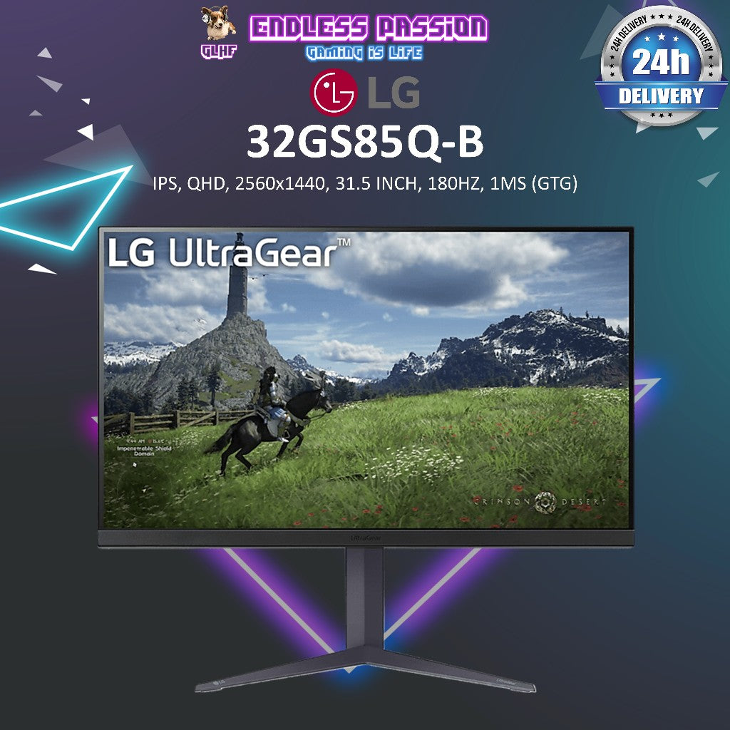 LG 32GS85Q-B - 32 Inch QHD Nano IPS Gaming Monitor