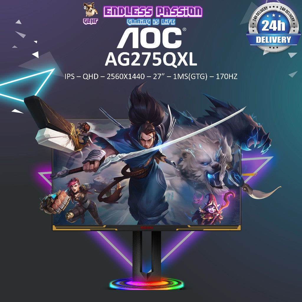 AOC AG275QXL — 27" QHD Fast IPS Display Gaming Monitor