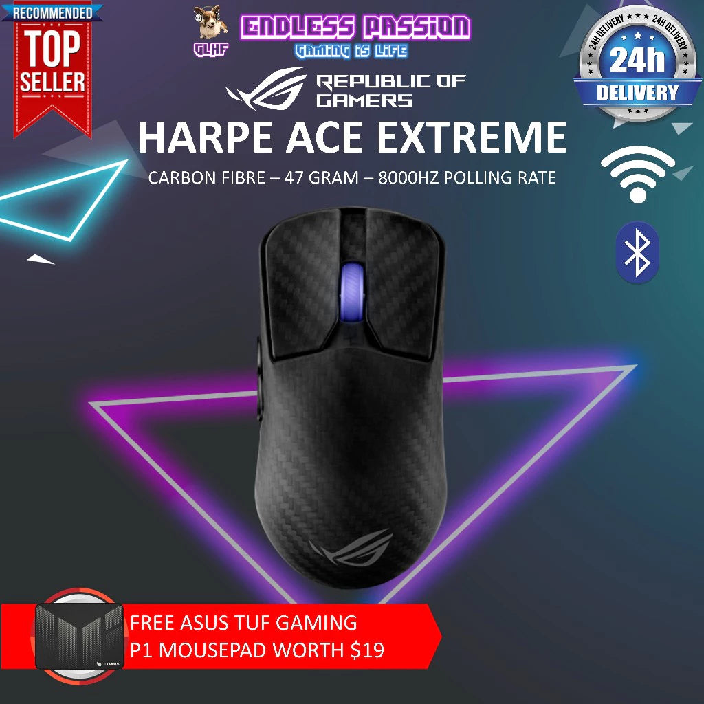 マウス・トラックボール ROG HARPE ACE EXTREME ROG Harpe Ace Extreme 無線滑鼠| 雙手通用| 電競滑鼠｜ROG - Republic