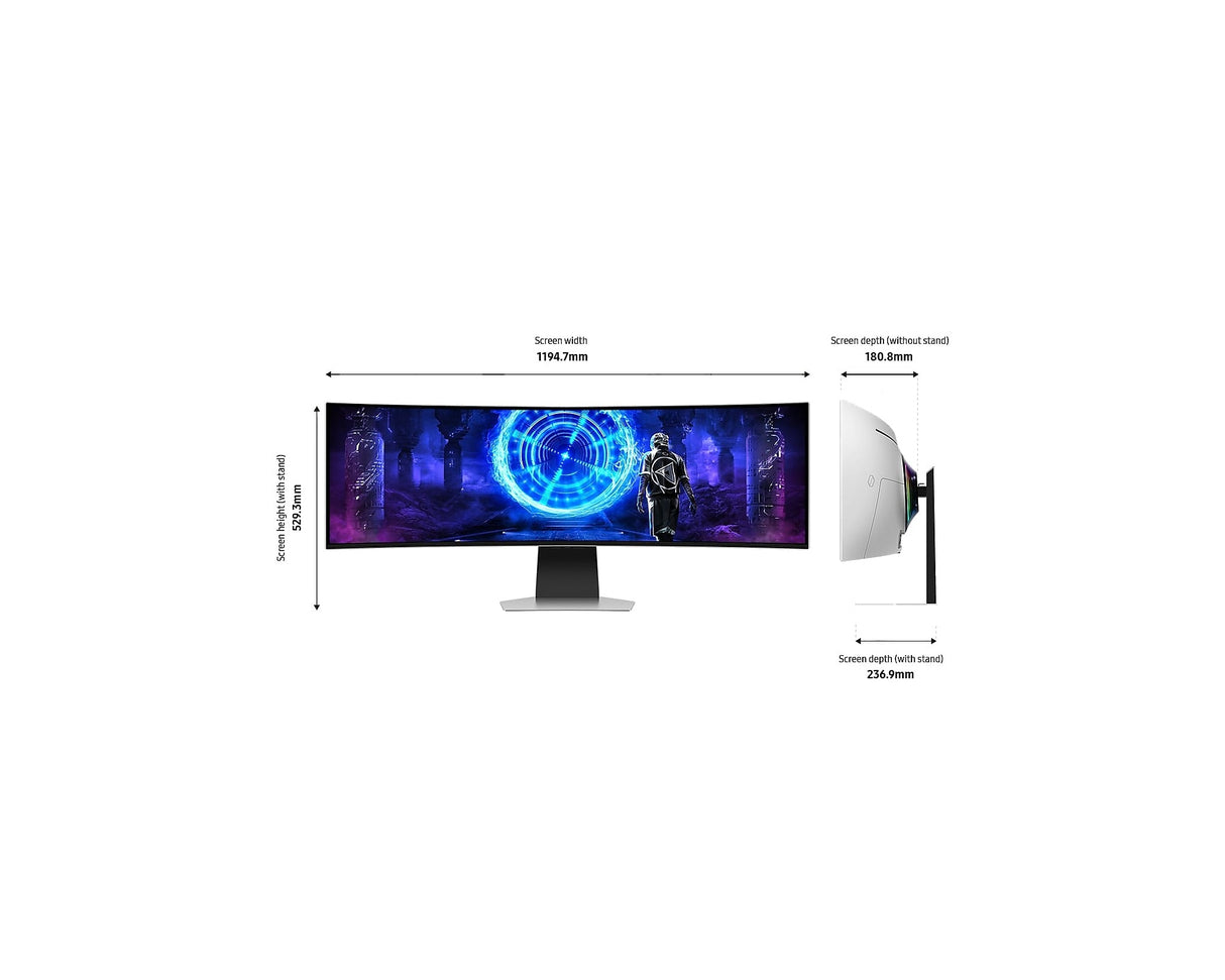 Samsung Odyssey G9 G95SD 49"  240 Hz DQHD Curved OLED Gaming Monitor