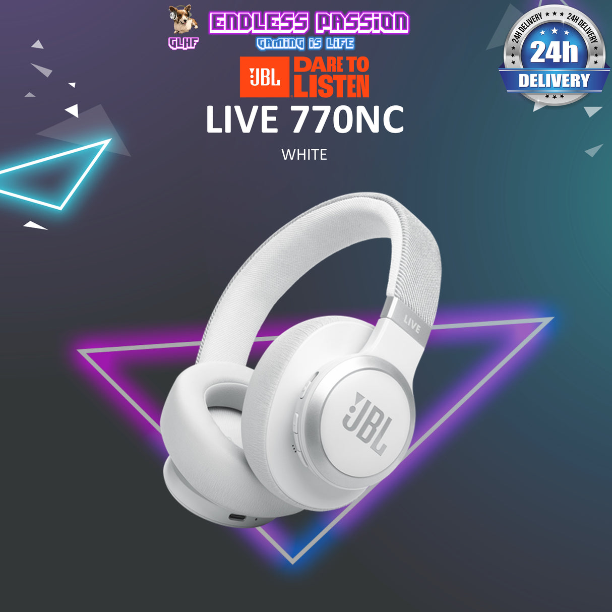 JBL Live 770NC Wireless Over-Ear Headphones