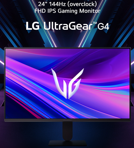 LG 24G411A-B 24-inch Ultragear Full HD (1920 x 1080) IPS Gaming Monitor, 144Hz (O/C), 1ms MBR