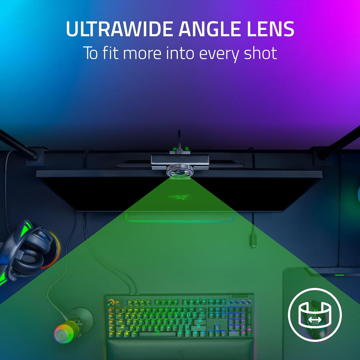 Razer Kiyo V2 - 4K30 Webcam for Content Creation and Streaming - Black Edition