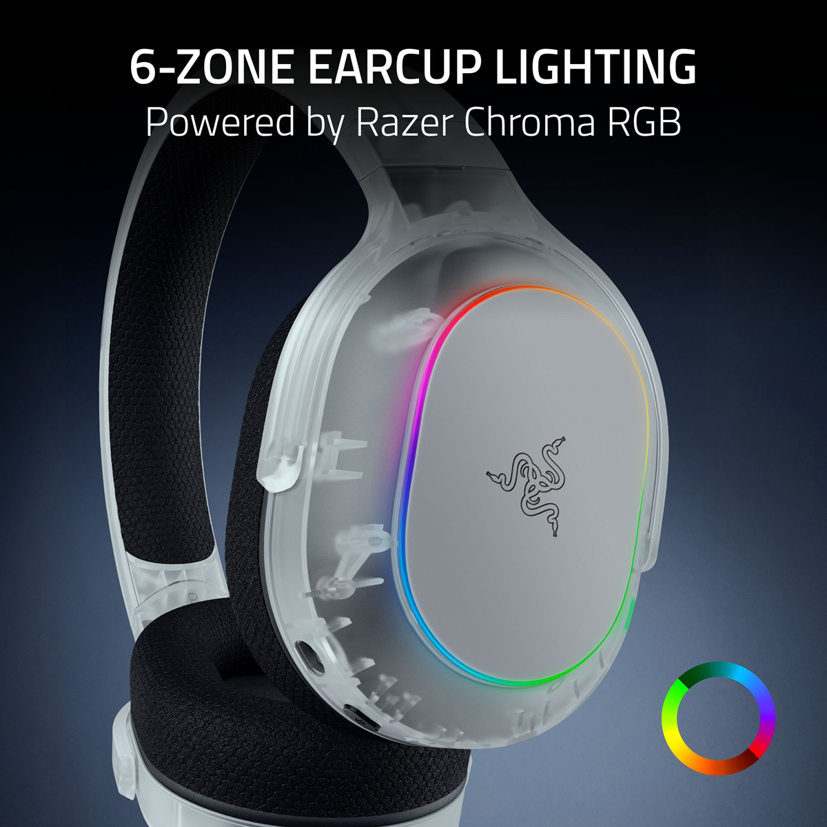Razer Barracuda X Chroma - Wireless Multi-Platform Gaming and Mobile Headset - Phantom White Edition